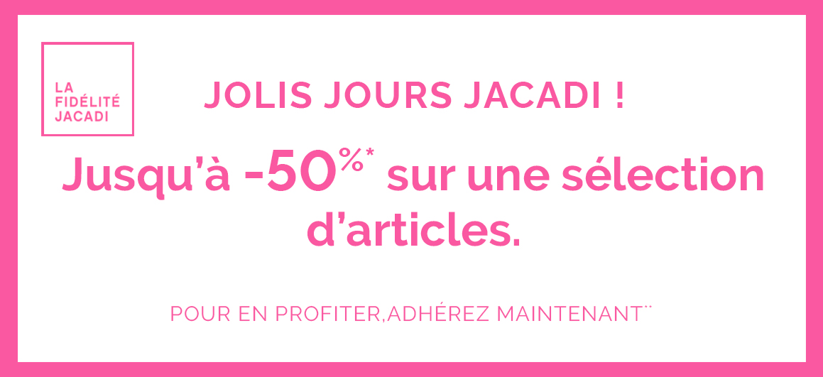 Jusqu'à -50% sur une sélection d'articles